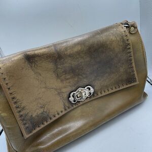 Vintage 1970's Brown Distressed Leather Purse